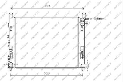 Prasco DA226R002 - Radiator, engine cooling car-mod.net