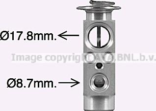 Prasco DF1095 - Expansion Valve, air conditioning car-mod.net