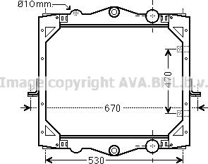 Prasco DF2040 - Radiator, engine cooling car-mod.net