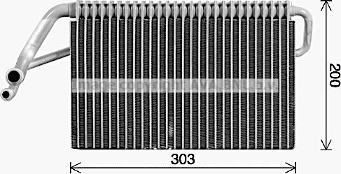 Prasco DFV089 - Evaporator, air conditioning car-mod.net