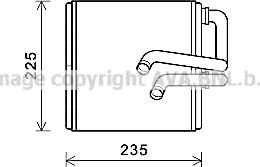 Prasco DN6410 - Heat Exchanger, interior heating car-mod.net