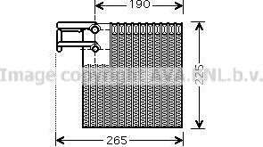 Prasco DNV257 - Evaporator, air conditioning car-mod.net