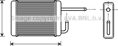 Prasco DU6019 - Heat Exchanger, interior heating car-mod.net