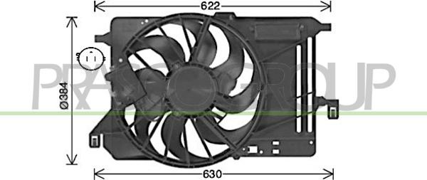 Prasco FD428F001 - Fan, radiator car-mod.net