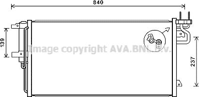 Prasco FD5617D - Condenser, air conditioning car-mod.net