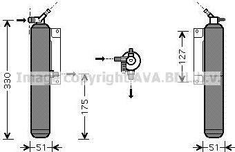 Prasco FDD390 - Dryer, air conditioning car-mod.net