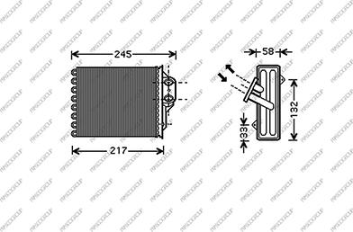 Prasco FT030H001 - Heat Exchanger, interior heating car-mod.net