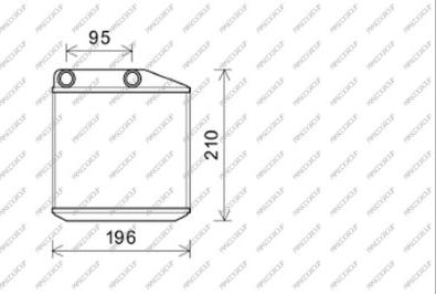 Prasco FT342H001 - Heat Exchanger, interior heating car-mod.net