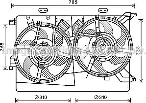 Prasco FT7608 - Fan, radiator car-mod.net