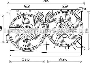 Prasco FT7607 - Fan, radiator car-mod.net