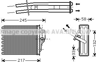 Prasco FTA6304 - Heat Exchanger, interior heating car-mod.net