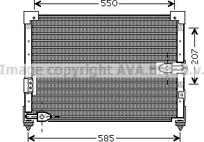 Prasco HD5200 - Condenser, air conditioning car-mod.net
