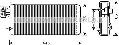 Prasco IV6080 - Heat Exchanger, interior heating car-mod.net