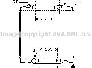 Prasco IV2068 - Radiator, engine cooling car-mod.net