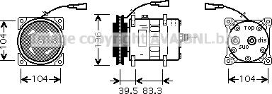 Prasco IVAK093 - Compressor, air conditioning car-mod.net