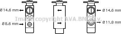 Prasco JR1046 - Expansion Valve, air conditioning car-mod.net