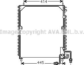 Prasco MEA5199 - Condenser, air conditioning car-mod.net