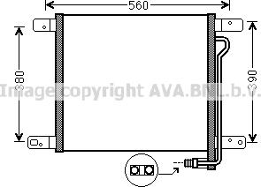 Prasco MN5053 - Condenser, air conditioning car-mod.net
