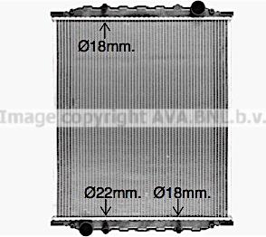 Prasco MN2058N - Radiator, engine cooling car-mod.net