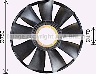 Prasco MNB118 - Fan Wheel, engine cooling car-mod.net