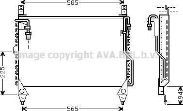 Prasco MS5242 - Condenser, air conditioning car-mod.net
