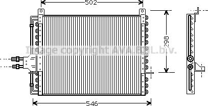 Prasco MS5205 - Condenser, air conditioning car-mod.net