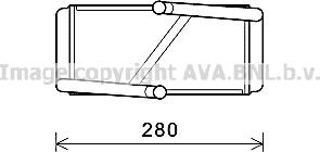 Prasco MS6594 - Heat Exchanger, interior heating car-mod.net