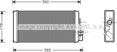 Prasco MS6188 - Heat Exchanger, interior heating car-mod.net