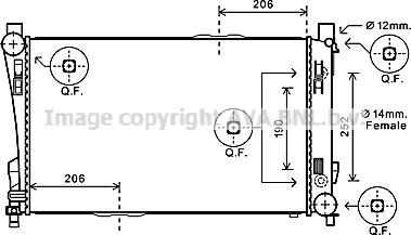 Prasco MS2589 - Radiator, engine cooling car-mod.net