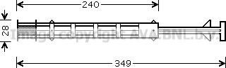 Prasco MSD358 - Dryer, air conditioning car-mod.net