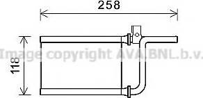 Prasco MT6254 - Heat Exchanger, interior heating car-mod.net