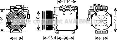 Prasco MTAK212 - Compressor, air conditioning car-mod.net