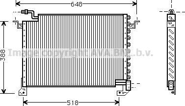 Prasco MZ5121 - Condenser, air conditioning car-mod.net