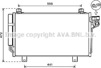 Prasco MZ5260D - Condenser, air conditioning car-mod.net