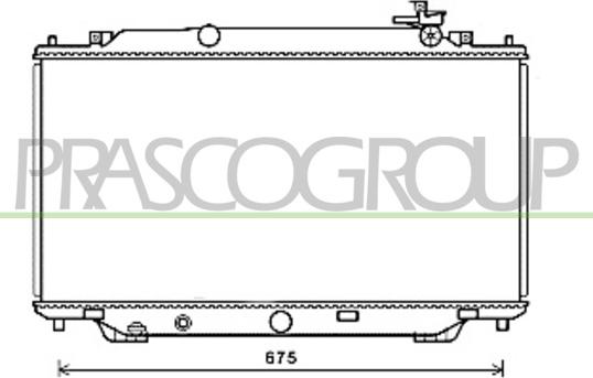 Prasco MZ332R001 - Radiator, engine cooling car-mod.net