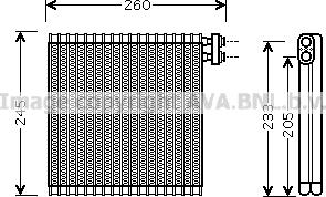 Prasco MZV216 - Evaporator, air conditioning car-mod.net