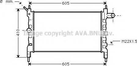 Prasco OL2023 - Radiator, engine cooling car-mod.net