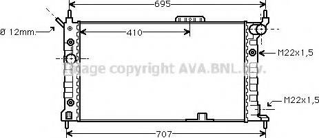 Prasco OL2169 - Radiator, engine cooling car-mod.net