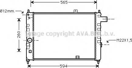 Prasco OLA2052 - Radiator, engine cooling car-mod.net