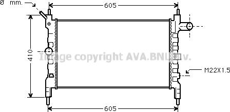 Prasco OLA2023 - Radiator, engine cooling car-mod.net