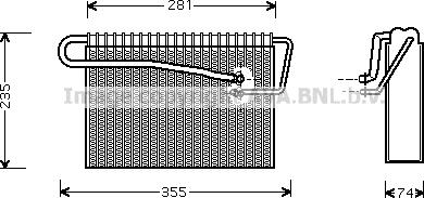 Prasco OLV167 - Evaporator, air conditioning car-mod.net