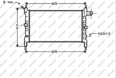 Prasco OP013R002 - Radiator, engine cooling car-mod.net