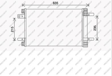 Prasco PG428C001 - Condenser, air conditioning car-mod.net