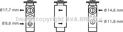 Prasco PR1048 - Expansion Valve, air conditioning car-mod.net