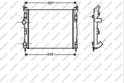Prasco RN322R010 - Radiator, engine cooling car-mod.net