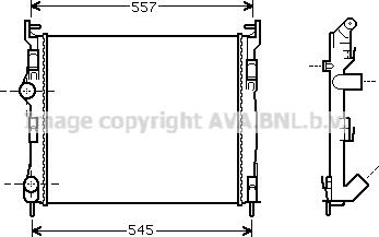 Prasco RT2326 - Radiator, engine cooling car-mod.net