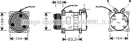 Prasco RTK318 - Compressor, air conditioning car-mod.net