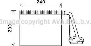 Prasco RTV566 - Evaporator, air conditioning car-mod.net