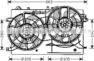 Prasco SB7503 - Fan, radiator car-mod.net