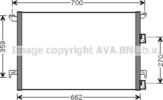 Prasco SBA5060 - Condenser, air conditioning car-mod.net
